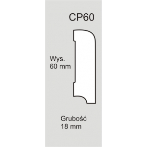 Cokół Buk CP60 lakierowany
